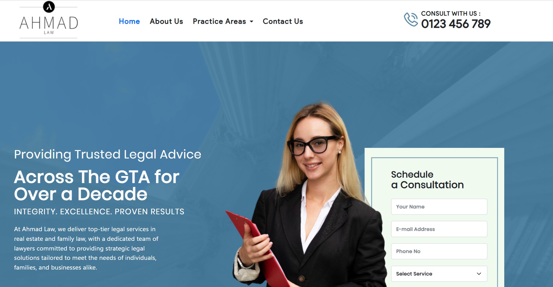 lawfirm website preview image