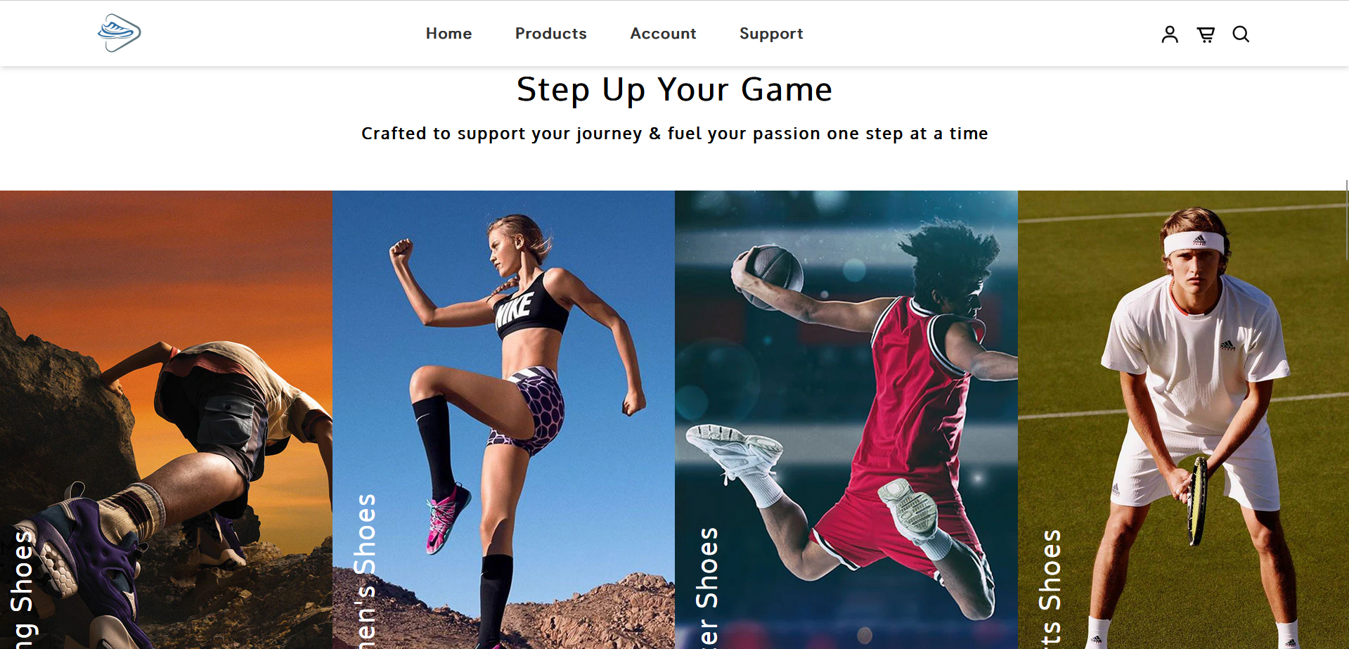 Shoes e-commerce website preview image
